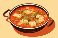 Kimchi jjigae food soup meal. AI generated Image by rawpixel.