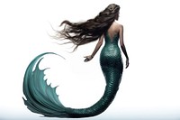 Mermaid adult dress white background. AI generated Image by rawpixel.