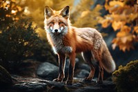 Fox wildlife animal mammal. AI generated Image by rawpixel.