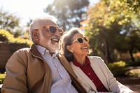 Elderly Hispanic couple retirement outdoors glasses. AI generated Image by rawpixel.
