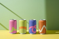 Soda can, beverage product packaging