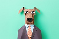 Dog businessman animal anthropomorphic representation. AI generated Image by rawpixel.