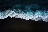 Dark ocean wave background. AI generated image by rawpixel.
