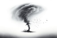 Tornado outdoors nature bird. AI generated Image by rawpixel.