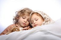 Children sleeping child portrait. 