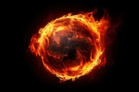 Fire black background illuminated explosion. AI generated Image by rawpixel.