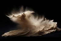 Sand dust blowing nature night black background. AI generated Image by rawpixel.