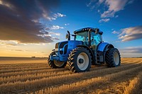 Tractor field agriculture outdoors. 