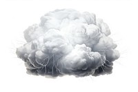 Cloud storm white background thunderstorm. AI generated Image by rawpixel.