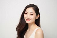Pretty Asian woman portrait smiling looking. AI generated Image by rawpixel.