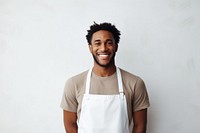 Smiling adult smile apron. AI generated Image by rawpixel.