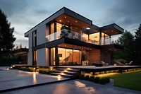 Modern house architecture building villa. 