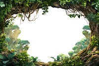 Jungle tree border vegetation outdoors forest. AI generated Image by rawpixel.
