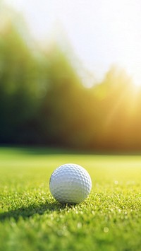 Grass field golf sunlight.  