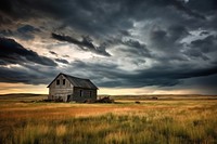 Old farmstead architecture landscape building. AI generated Image by rawpixel.