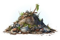 Waste white background outdoors cartoon. AI generated Image by rawpixel.