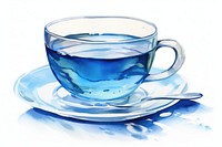 Tea saucer glass drink. AI generated Image by rawpixel.