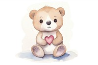 Otter heart cute love. AI generated Image by rawpixel.