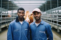 African American man, dairy industry photo. AI generated image by rawpixel.