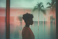 African american woman portrait contemplation. AI generated Image by rawpixel.