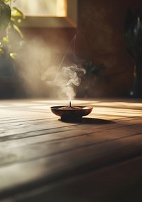 Incense smoke zen-like burning.