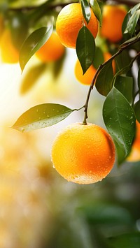 Grapefruit outdoors orange plant. AI generated Image by rawpixel.