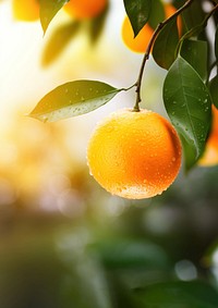 Grapefruit outdoors orange plant. 