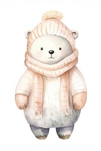 Polar Bear plush white cute. 