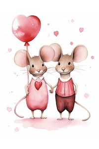 Mouse animal rat balloon. AI generated Image by rawpixel.