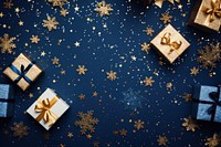 Realistic gifts box backgrounds snowflake gold. AI generated Image by rawpixel.