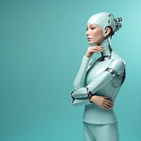 Robot female adult technology. 