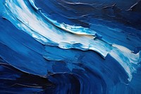 Abstract rough dark blue  wave art. 