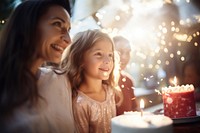 Family celebration birthday light adult. AI generated Image by rawpixel.