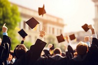 Graduation student celebration university. AI generated Image by rawpixel.