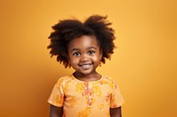 African little girl portrait smiling child. 