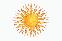 Sun pattern white background creativity. 