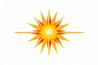 Sun symbol sky white background. AI generated Image by rawpixel.