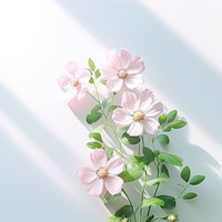 Wallpaper flower blossom nature. AI generated Image by rawpixel.