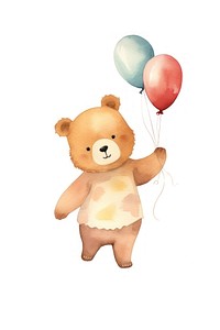 Party cute bear illustration. 