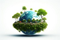 World Environment Day planet sphere space. AI generated Image by rawpixel.