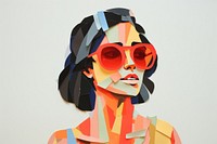 Sunglasses portrait art photography. 