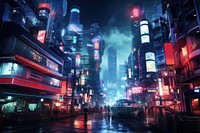 City architecture metropolis cityscape. AI generated Image by rawpixel.