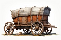 Farmer wagon vehicle wheel transportation. AI generated Image by rawpixel.