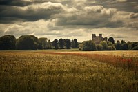 Medieval field landscape grassland outdoors. AI generated Image by rawpixel.