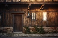 Light town wooden wall medieval