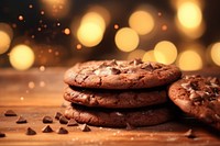 Chocolate sanwitch cookies photo real. AI generated Image by rawpixel.