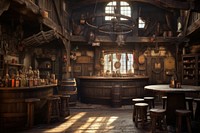 Scene photo alehouse architecture furniture. AI generated Image by rawpixel.