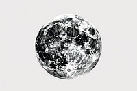 Illustration moon sphere space. 