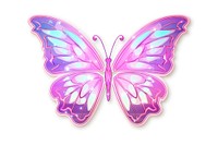 Pink holographic butterfly purple insect pink. AI generated Image by rawpixel.