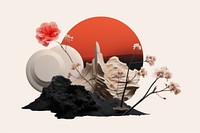 Aesthetic flower plant art. AI generated Image by rawpixel.